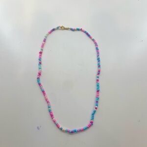 Bright jellyfish Beaded Necklace